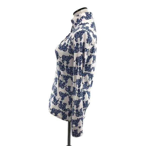 Lilly Pulitzer Elephant Print Pack Your Trunk Captain Popover - Picture 8 of 12